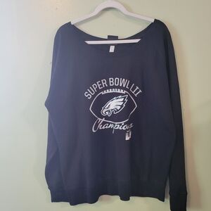 Fanatics Black Super Bowl LII Champions Sweat Shirt EAGLES